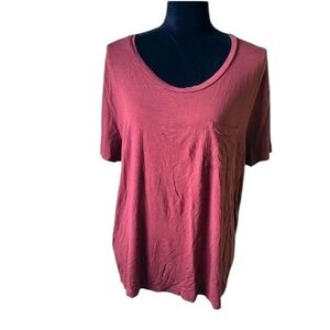Mossimo Women’s Rust Orange Oversized Short Sleeve Top XL